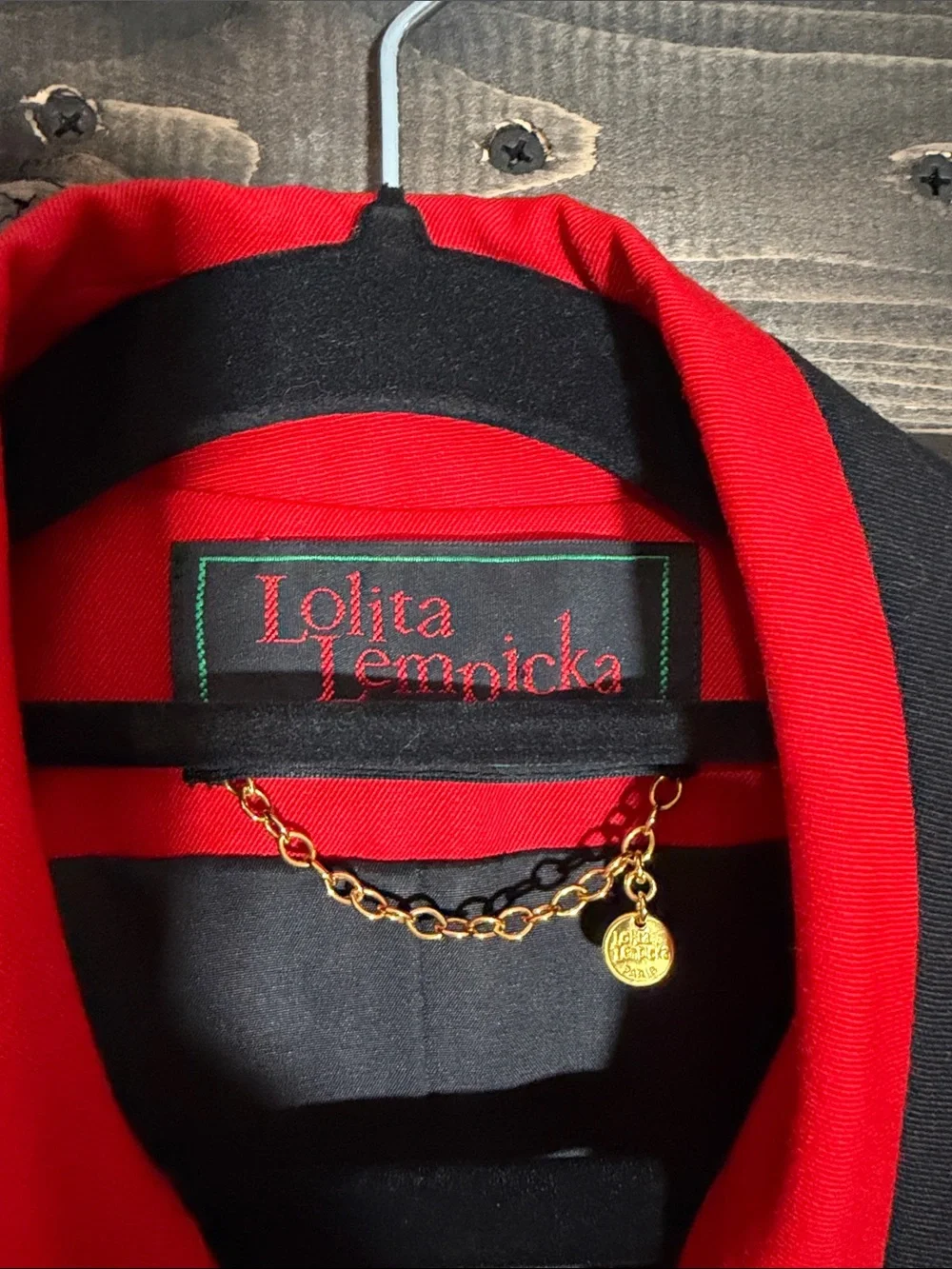 VINTAGE Double-Breasted  Blazer  💯 Wool! BY Lolita Lempicka! Absolutely Stunning - Picture 2 of 8